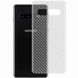 Zadní Ochranná Fólie Pro Samsung Galaxy S10 Carbon Style Imak