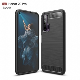 Kryty Na Mobil Na Honor 20 Pro Kartáčované Uhlíkové Vlákno