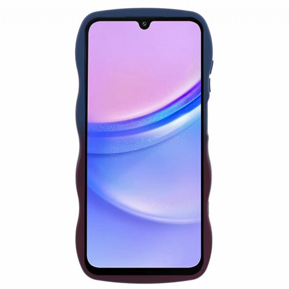 Kryt Samsung Galaxy A15 5g Dvoubarevný Vlnitý Silikon