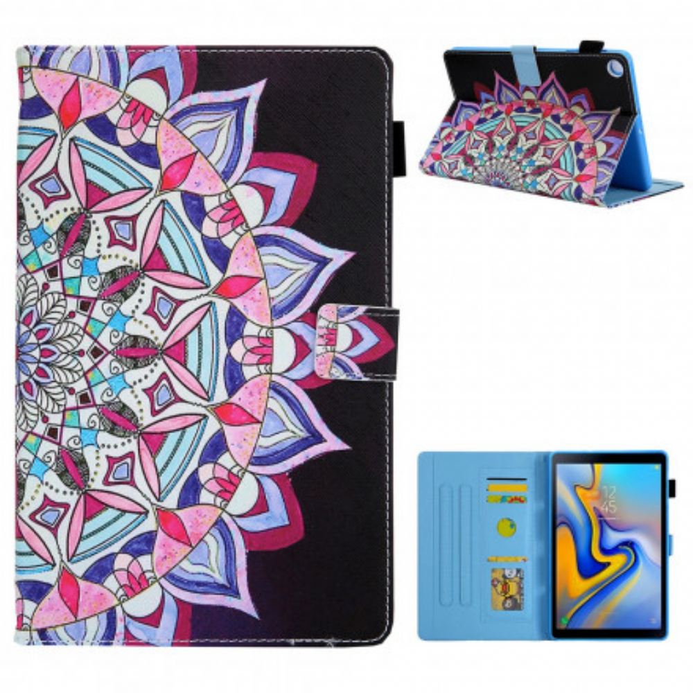 Flipové Pouzdro Na Samsung Galaxy Tab A7 Grafická Mandala