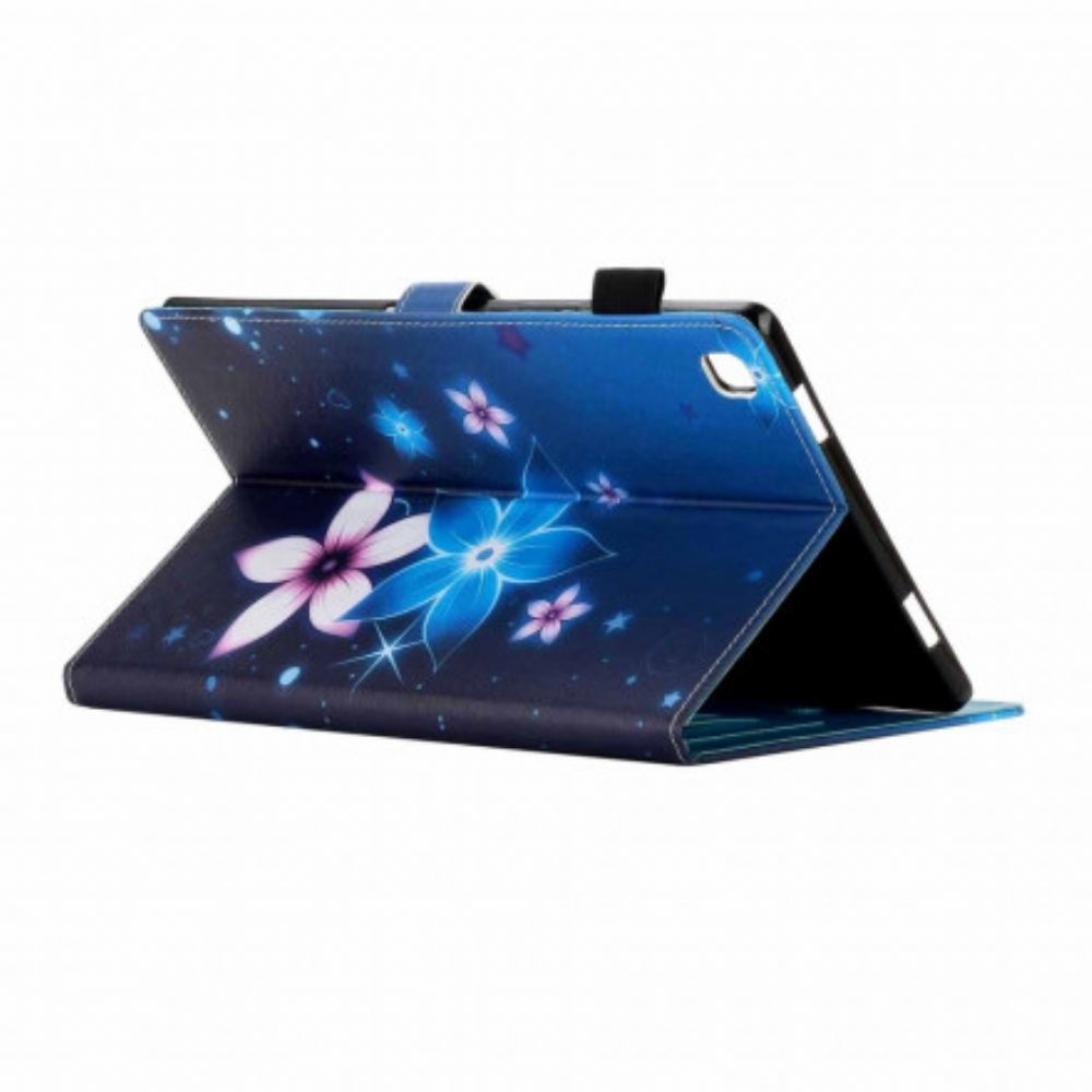 Flipové Pouzdro Na Samsung Galaxy Tab A7 Květinová