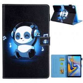 Kožené Pouzdro Na Samsung Galaxy Tab A7 Funky Panda