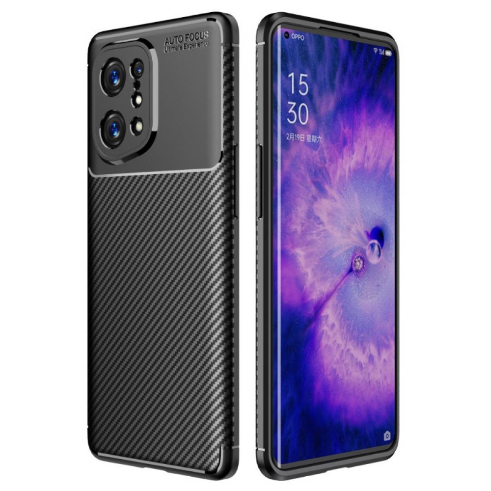 Kryt Na Oppo Find X5 Hadice Z Uhlíkových Vláken