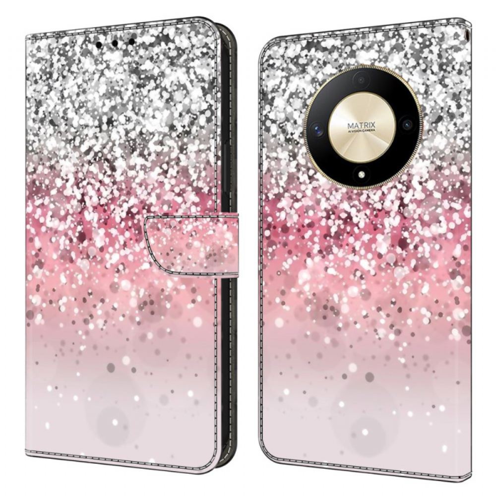 Peněženková Pouzdra Honor X9b / Magic 6 Lite Kryty Na Mobil Gradient Glitter