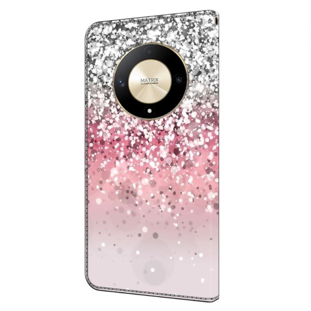 Peněženková Pouzdra Honor X9b / Magic 6 Lite Kryty Na Mobil Gradient Glitter