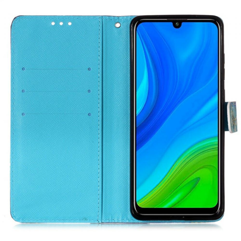 Flipové Pouzdro Na Huawei P Smart 2020 Na Lana Slečna Strappy Sova