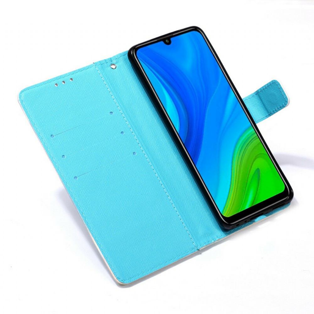 Flipové Pouzdro Na Huawei P Smart 2020 Na Lana Slečna Strappy Sova