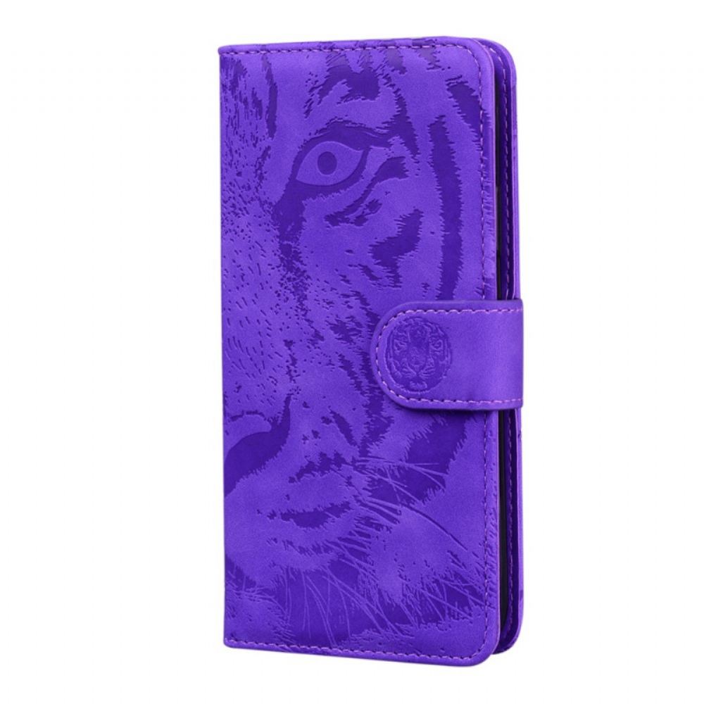 Flipové Pouzdro Na Moto E40 / E30 / E20 Tiger Face Print