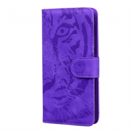 Flipové Pouzdro Na Moto E40 / E30 / E20 Tiger Face Print