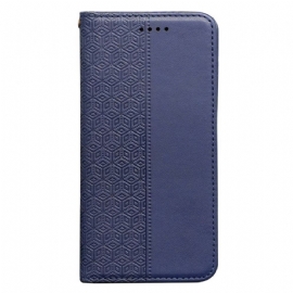 Kožené Pouzdro Folio Xiaomi 14t Kostkovaný Vzor