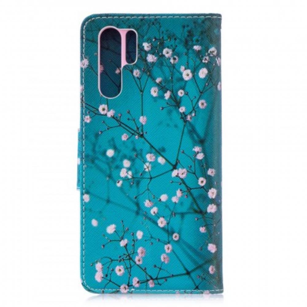 Flipové Pouzdro Na Huawei P30 Pro Kvetoucí Strom