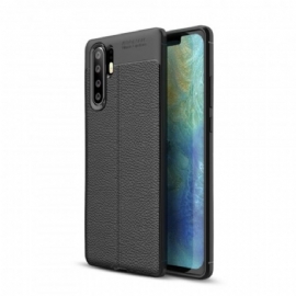 Kryt Na Huawei P30 Pro Dvouřadý Kožený Efekt Litchi