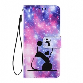 Flipové Pouzdro Na Xiaomi Mi 9T / Mi 9T Pro Galaxie Panda