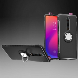 Kryt Na Xiaomi Mi 9T / Mi 9T Pro Magnetický Kroužek Z Uhlíkových Vláken