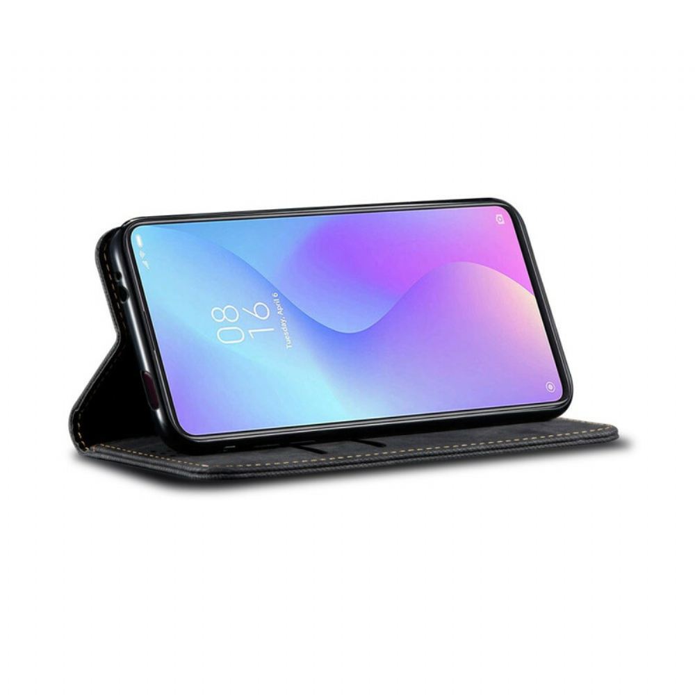 Kryty Na Mobil Na Xiaomi Mi 9T / Mi 9T Pro Flipové Pouzdro Džínovina