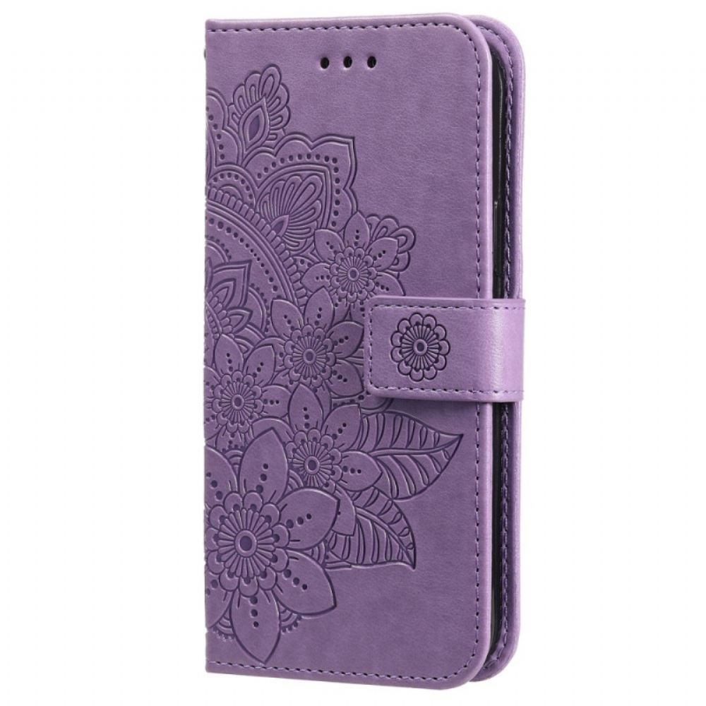 Flipové Pouzdro Na Samsung Galaxy A03s Květinová Mandala