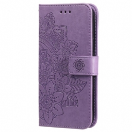 Flipové Pouzdro Na Samsung Galaxy A03s Květinová Mandala