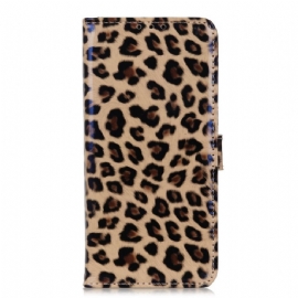 Kožené Pouzdro Na Samsung Galaxy A03s Leopard