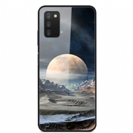 Kryt Na Samsung Galaxy A03s Tvrzené Sklo Space Moon