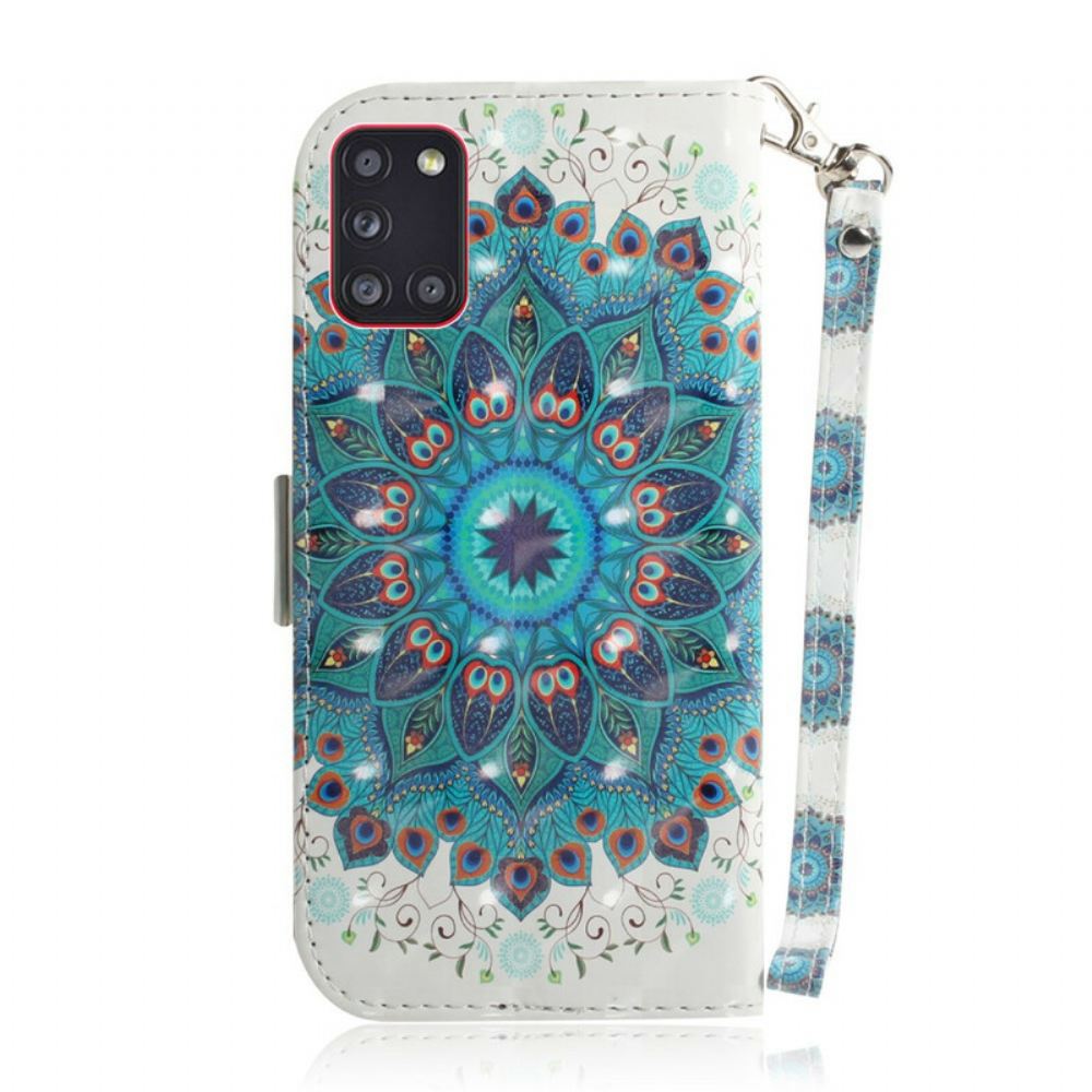 Kožené Pouzdro Na Samsung Galaxy A31 Na Lana Mistrovská Strappy Mandala