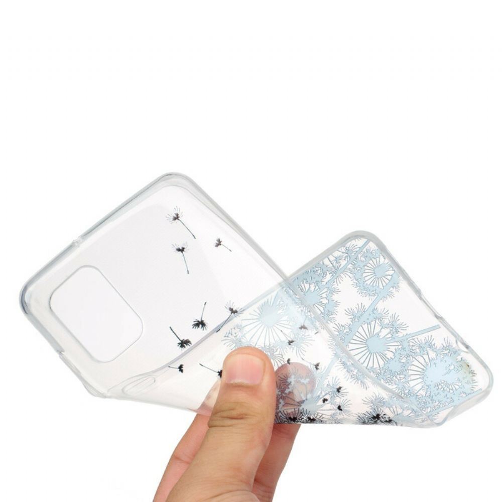 Kryt Na Samsung Galaxy A31 Transparentní Černé Pampelišky