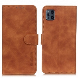 Flipové Pouzdro Na Oppo Find X3 Pro Matná Vintage Leather Effect Khazneh