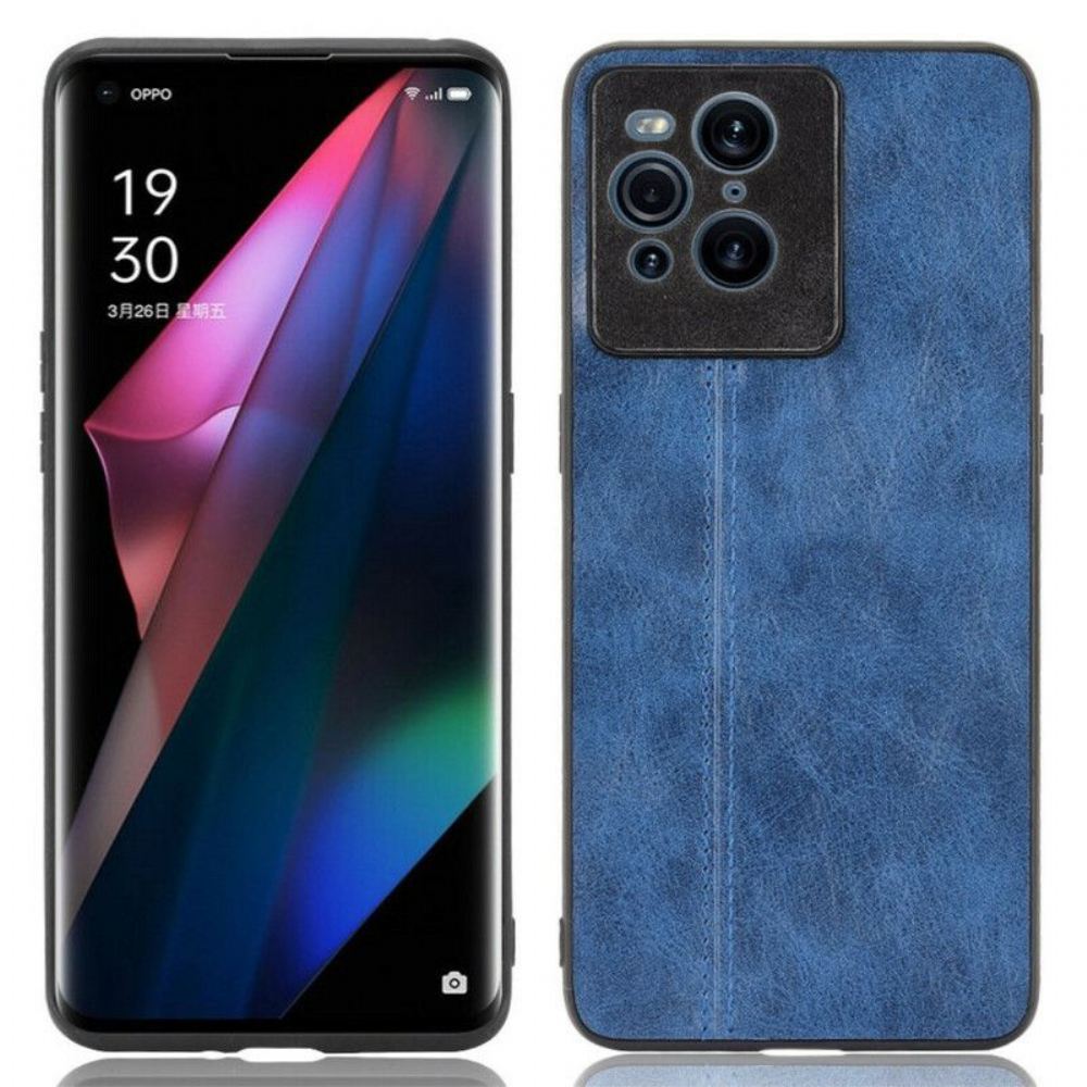 Kryt Na Oppo Find X3 Pro Couture Efekt Kůže