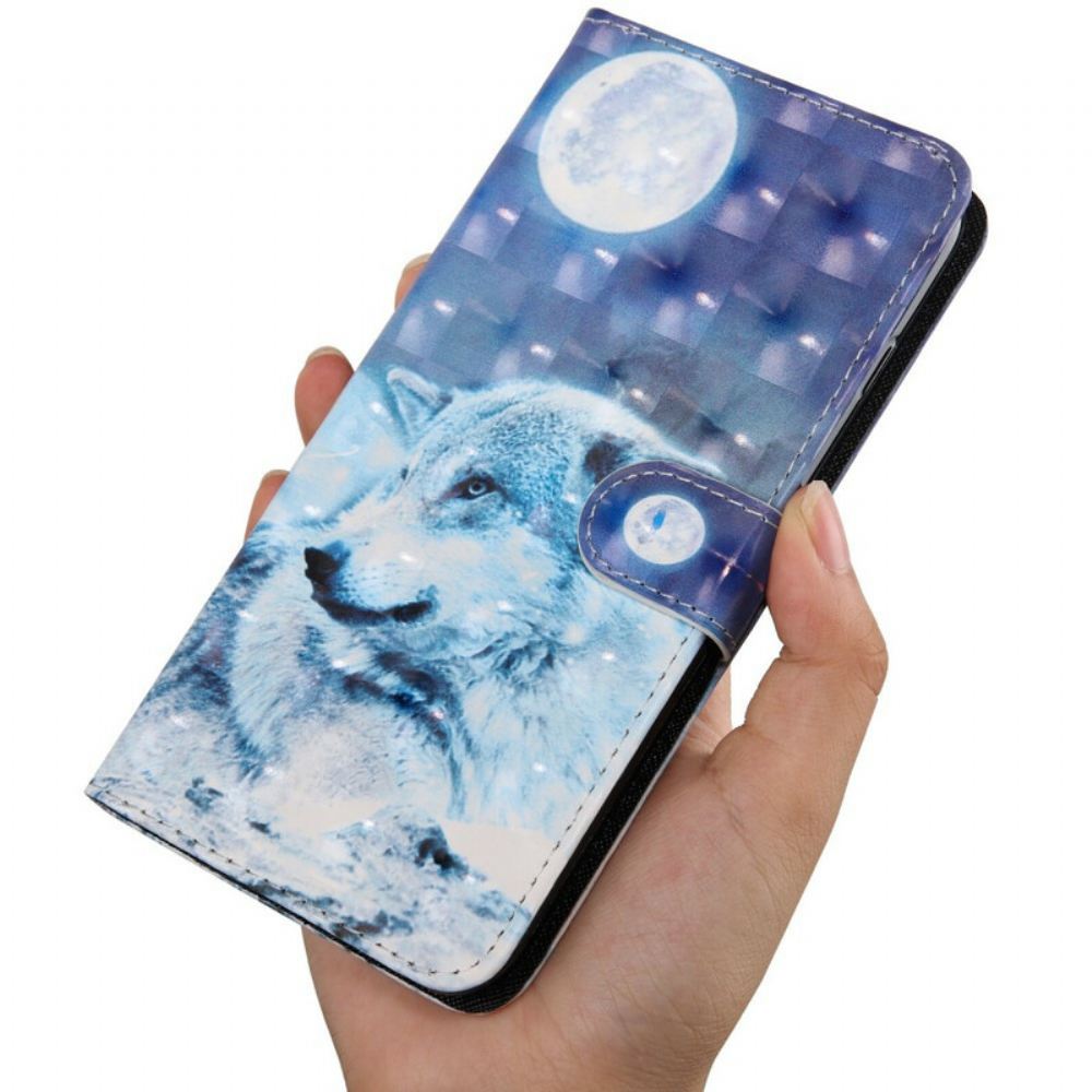 Flipové Pouzdro Na Huawei P Smart 2021 Světelná Skvrna Hector The Wolf