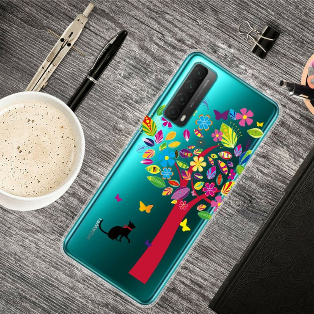 Kryt Na Huawei P Smart 2021 Kočka Pod Stromem