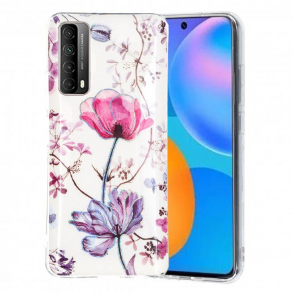 Kryt Na Huawei P Smart 2021 Mramorové Květiny