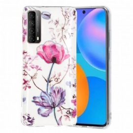 Kryt Na Huawei P Smart 2021 Mramorové Květiny