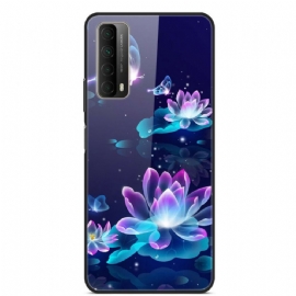 Kryt Na Huawei P Smart 2021 Tvrzené Sklo Fancy Flowers