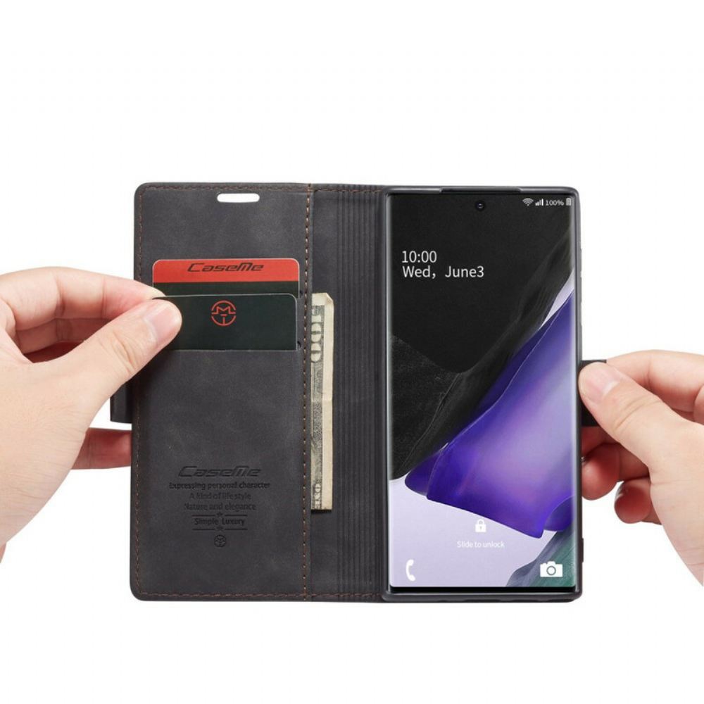 Kožené Pouzdro Na Samsung Galaxy Note 20 Caseme Umělá Kůže