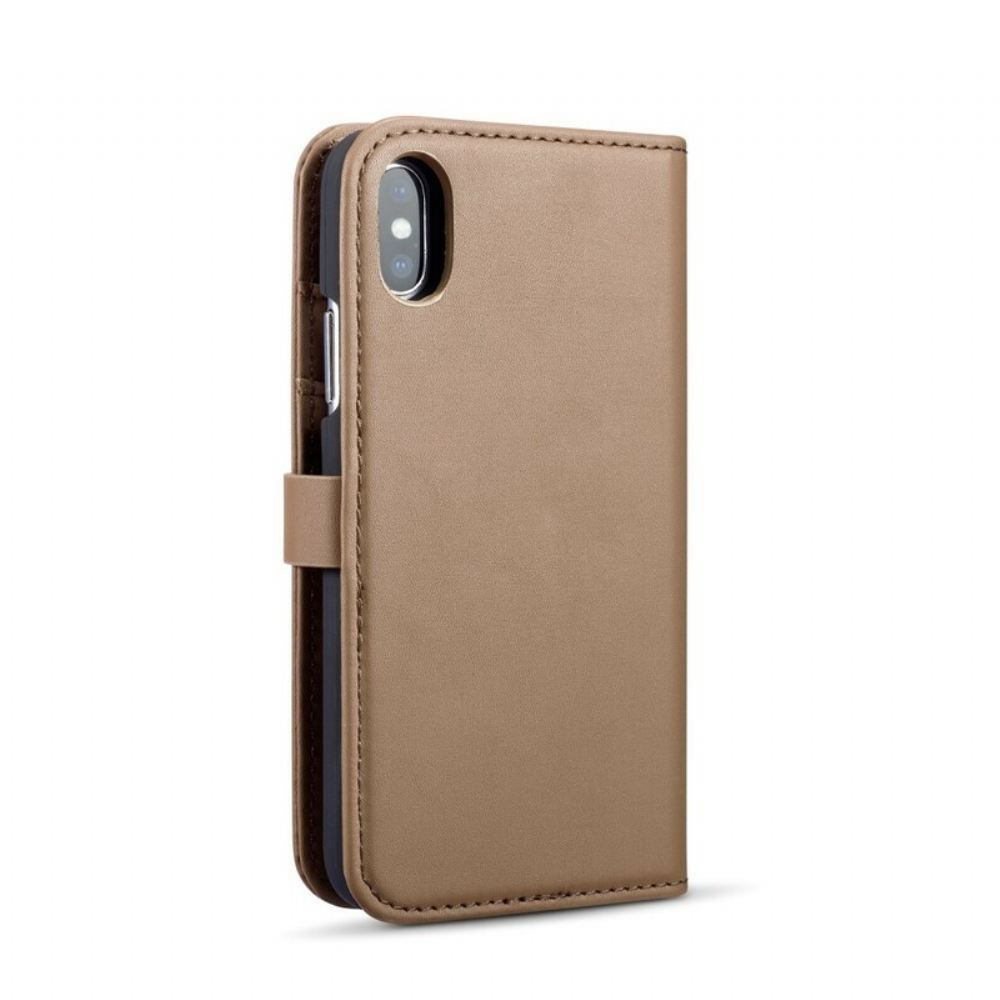 Flipové Pouzdro Na iPhone X / XS Dg Smooth Leather Effect. Ming Odnímatelný