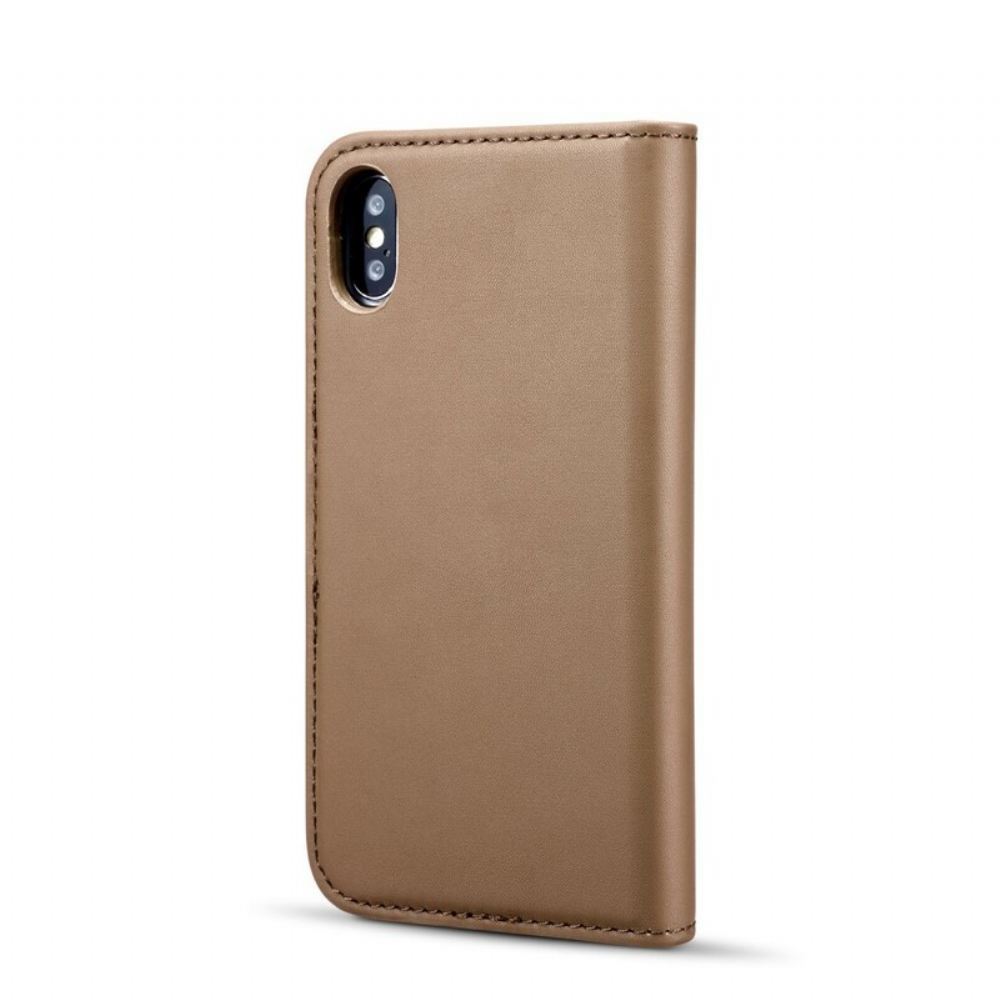 Flipové Pouzdro Na iPhone X / XS Dg Smooth Leather Effect. Ming Odnímatelný