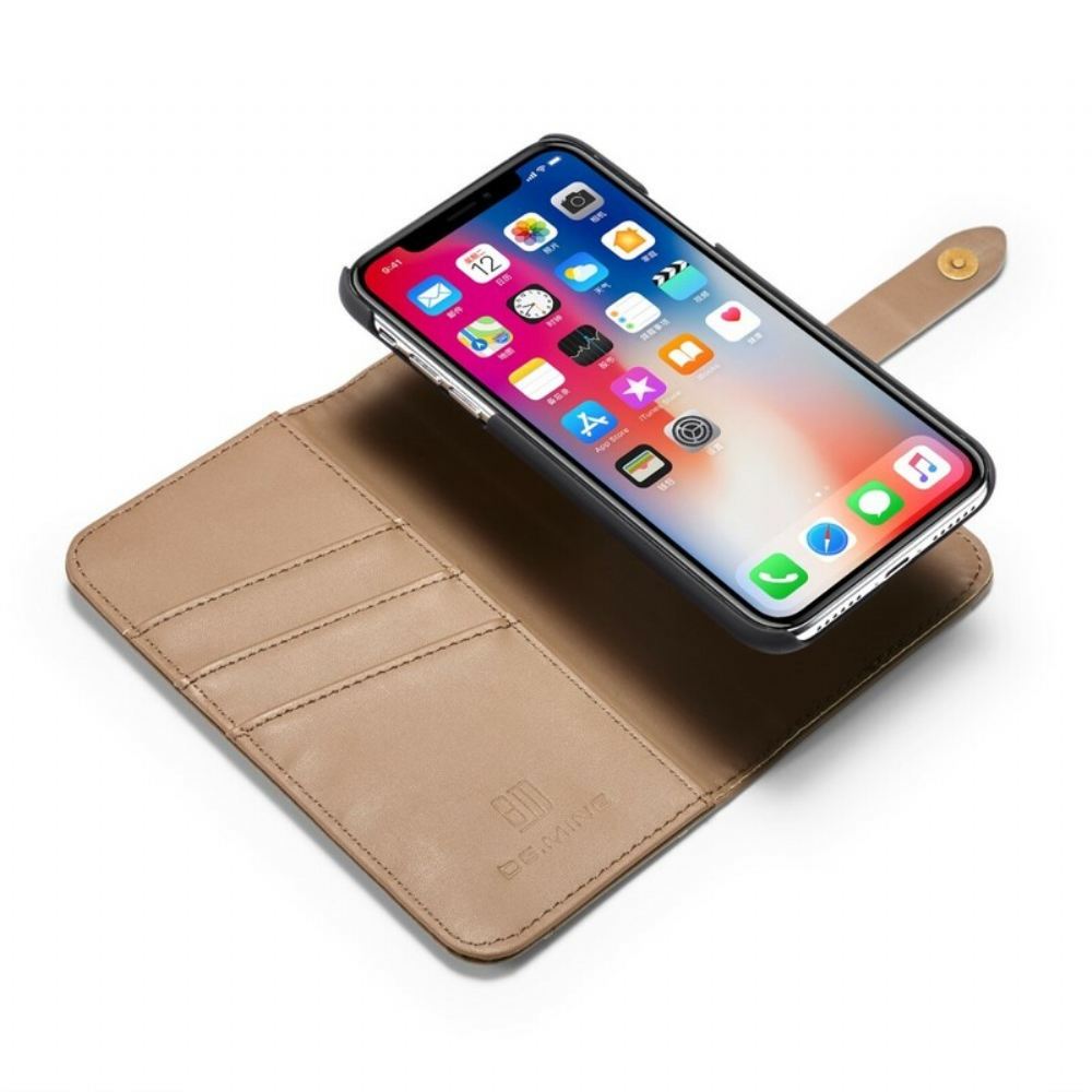 Flipové Pouzdro Na iPhone X / XS Dg Smooth Leather Effect. Ming Odnímatelný