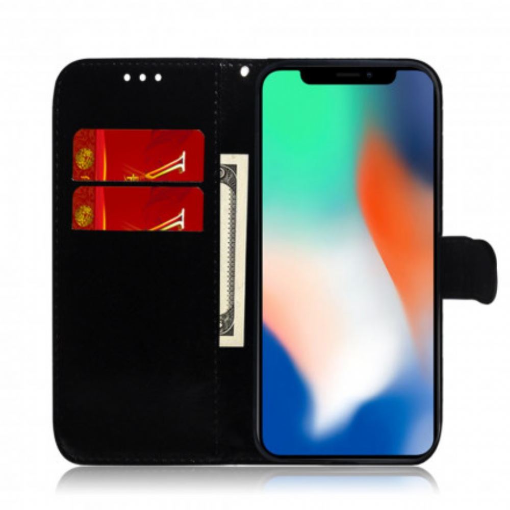 Kožené Pouzdro Na iPhone X / XS Kryt Na Zrcadlo Z Umělé Kůže