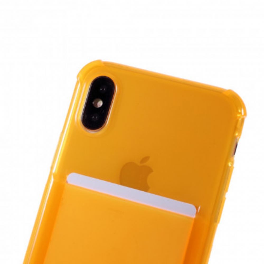 Kryt Na iPhone X / XS Na Lana Stahovací Šňůrka S Držákem Karty