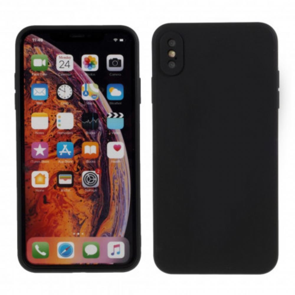 Kryt Na iPhone X / XS Matný Tuhý Silikon