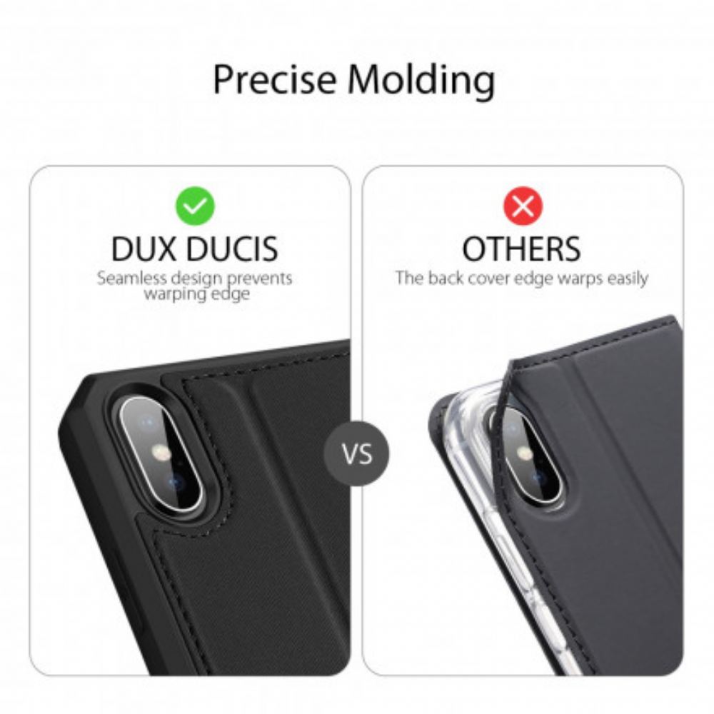 Kryty Na Mobil Na iPhone X / XS Flipové Pouzdro Skin X Series Dux Ducis