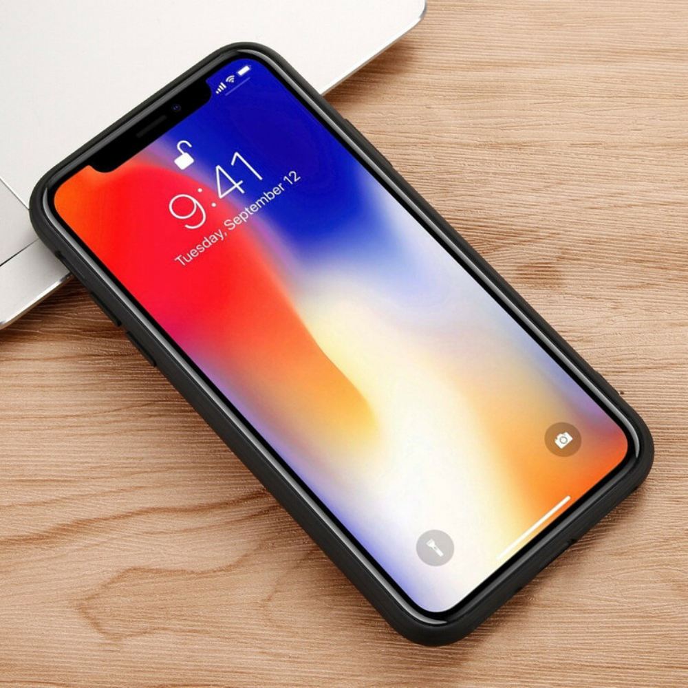 Kryty Na Mobil Na iPhone X / XS Pravá Kůže Litchi