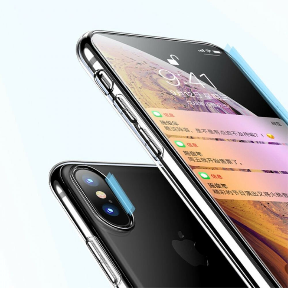 Kryty Na Mobil Na iPhone X / XS Transparentní Na Úrovni X