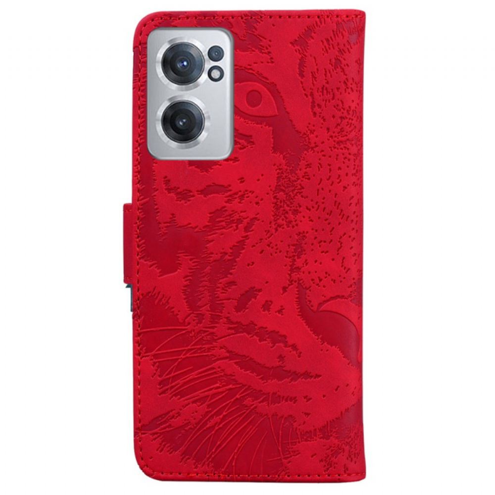 Flipové Pouzdro Na OnePlus Nord CE 2 5G Maskovaný Tygr