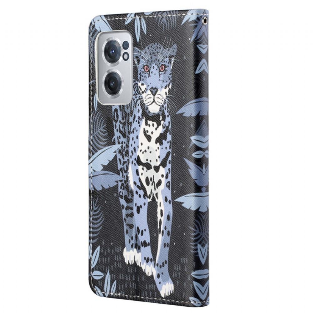 Flipové Pouzdro Na OnePlus Nord CE 2 5G Noční Leopard