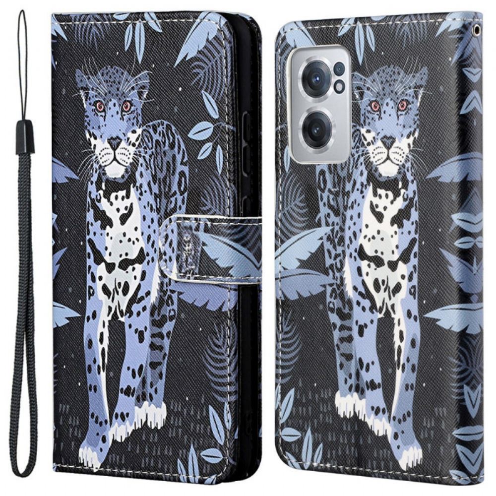 Flipové Pouzdro Na OnePlus Nord CE 2 5G Noční Leopard