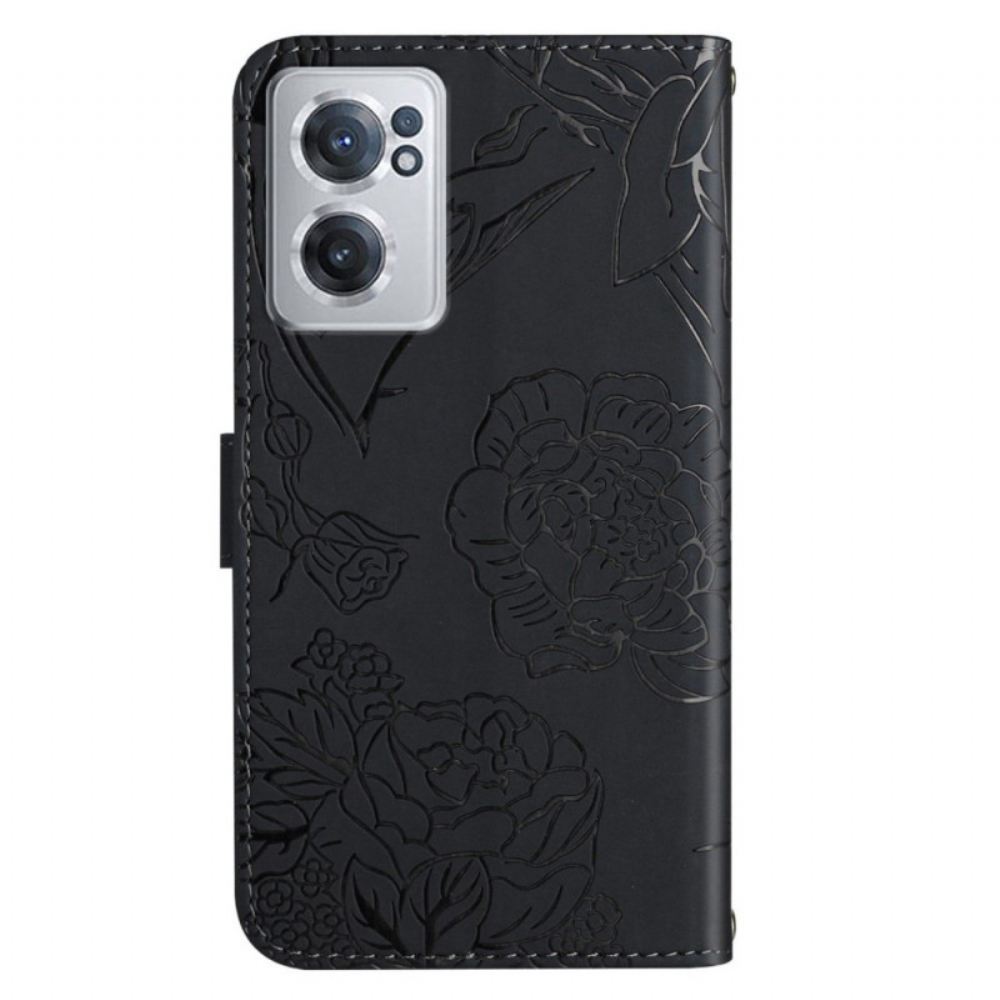 Flipové Pouzdro Na OnePlus Nord CE 2 5G Peněženka Butterfly Print