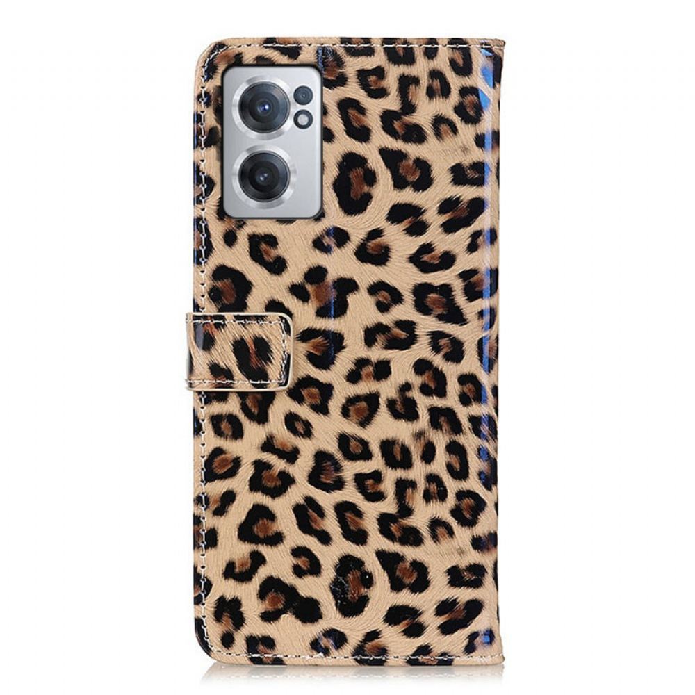 Kožené Pouzdro Na OnePlus Nord CE 2 5G Leopard Z Umělé Kůže