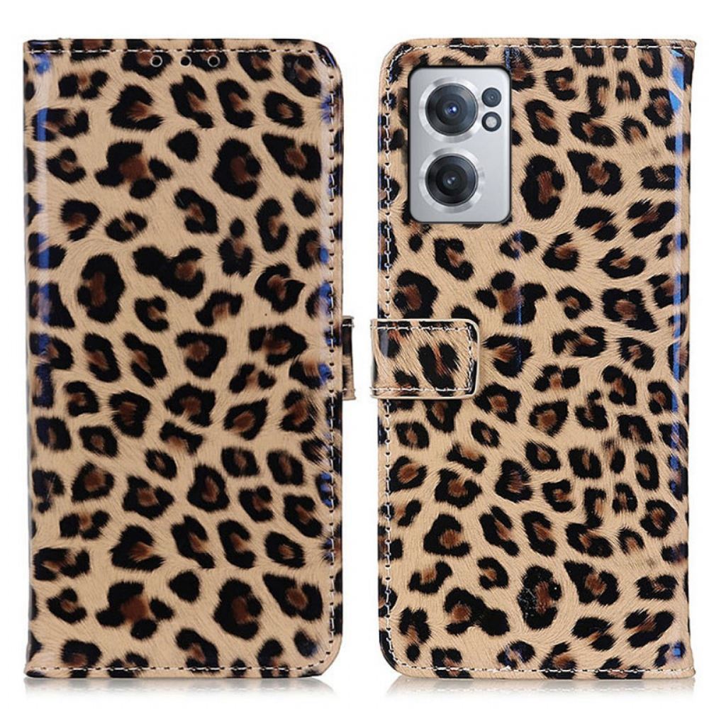 Kožené Pouzdro Na OnePlus Nord CE 2 5G Leopard Z Umělé Kůže