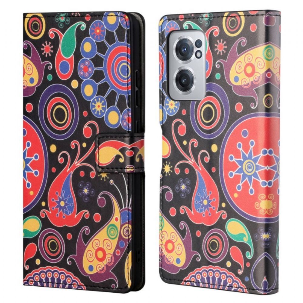 Kožené Pouzdro Na OnePlus Nord CE 2 5G Psychedelie