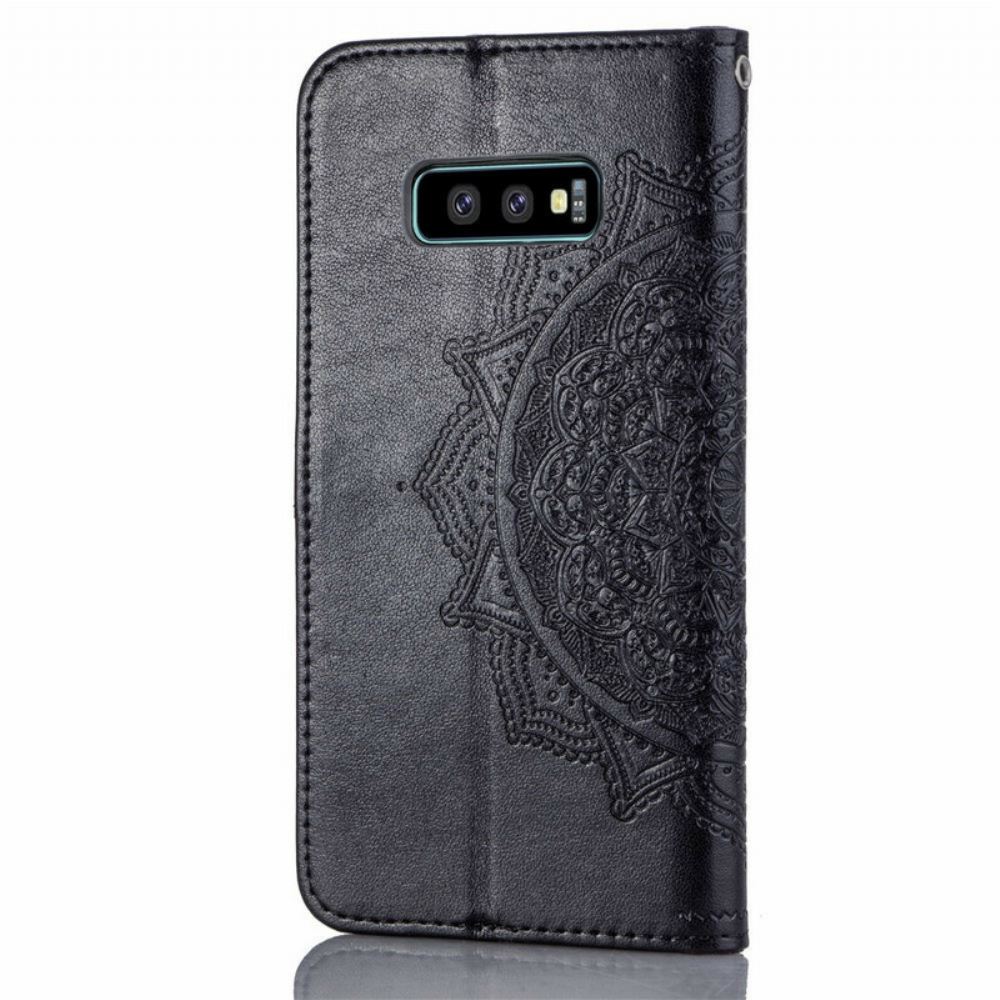 Flipové Pouzdro Na Samsung Galaxy S10e Středověká Mandala